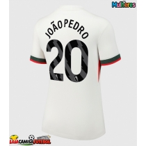 Camisa de Futebol Chelsea Joao Pedro #20 Equipamento Secundário Mulheres 2025-26 Manga Curta